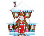 Balon foliowy Świąteczny domek z piernika
