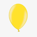 Balony 35cm metalik żółty 100szt