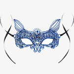 Maska ażurowa Niebieski Kot