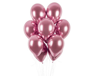 Balon chromowany różowy