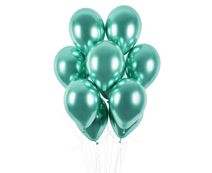 Balon chromowany zielony