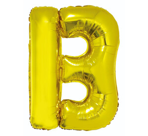 Balon foliowy litera B złoty 85cm