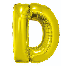 Balon foliowy litera D złoty 85cm