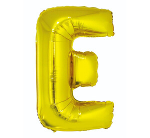Balon foliowy litera E złoty 85cm