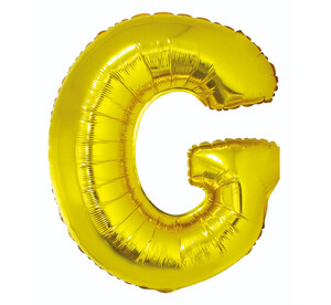 Balon foliowy litera G złoty 85cm