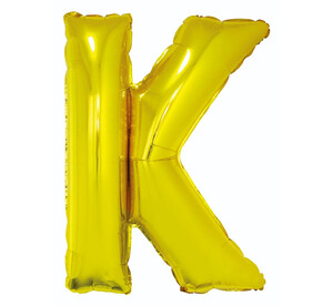 Balon foliowy litera K złoty 85cm