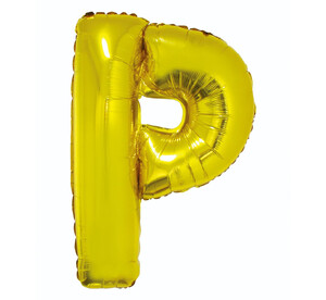 Balon foliowy litera P złoty 85cm