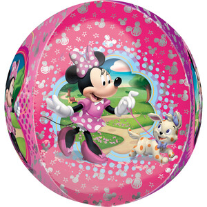 Balon foliowy kula Mysz Mini różowy