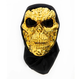 Maska Halloween Złota Czacha