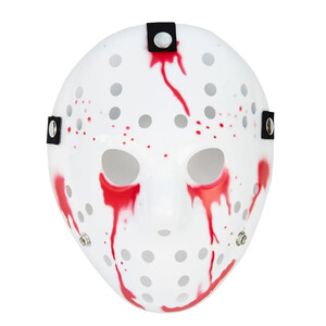 Maska Halloween Jason piątek 13 biała