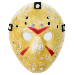 Maska Halloween Jason piątek 13 żółta