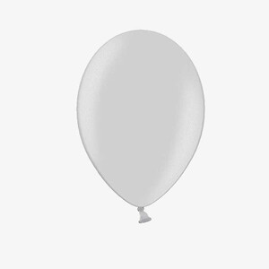 Balony 35cm metalik srebrny 100szt.