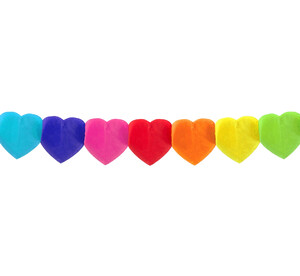 Girlanda Kolorowe serca 360 cm