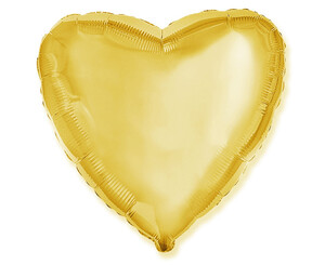 Balon foliowy 45 cm Serce złote