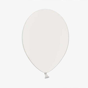 Balony 35cm metalik biały 100szt