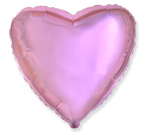 Balon foliowy 45 cm Serce jasnoróżowe